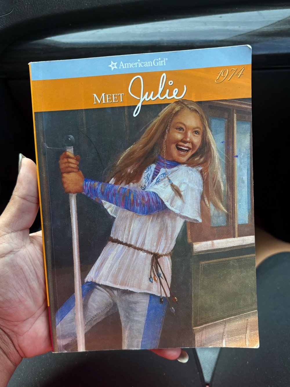 American Girl Julie Storybook - Orange & Blue Cover Art